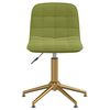 vidaXL Sedia da Pranzo Girevole Verde Chiaro in Velluto