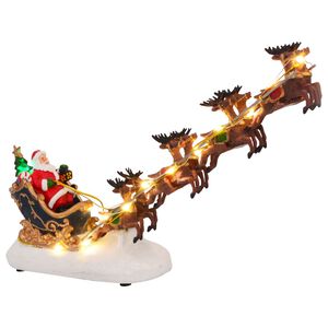 vidaXL Tavolo di Natale 31,5 x 6,5 x 16 cm Resina Multicolore