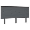 vidaXL Testiera per Letto Grigia 144x6x82,5cm Legno Massello di Pino