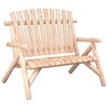 vidaXL Panca Giardino 2 Posti 119x85x98cm Legno Massello Abete Rosso