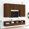 vidaXL Mobile TV a Parete Rovere Marrone 100x30x30cm Legno Multistrato