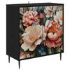 vidaXL Credenza BORNE Rovere Nero 69 x 33 x 76 cm Legno ingegnerizzato