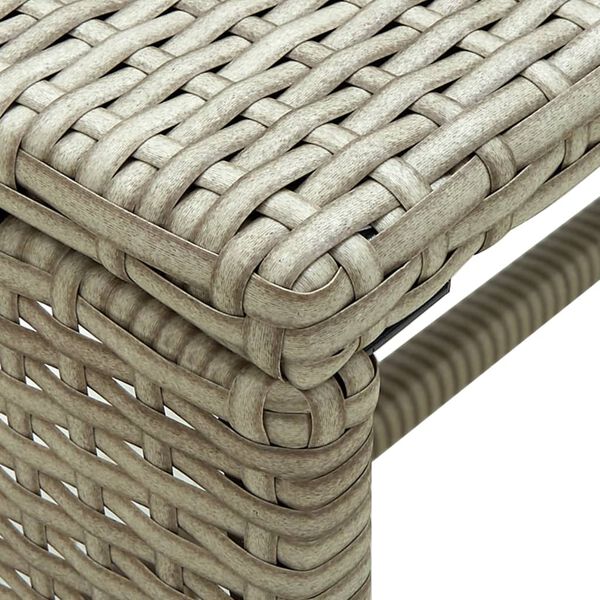 vidaXL Tavolino da Salotto Beige 70x40x38 cm in Polyrattan