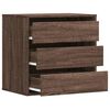 vidaXL Cassettiera Angolo Rovere Marrone 60x41x58cm Legno Multistrato