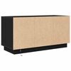 vidaXL Mobile Porta TV con Luci LED Rovere Nero 100x41x50 cm