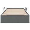 vidaXL Letto con Contenitore Grigio scuro 90 x 190 cm Tessuto