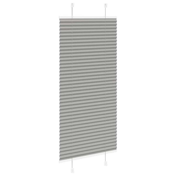 vidaXL Tenda Plissettata Antracite 65x150 cm Larghezza Tessuto 64,4 cm
