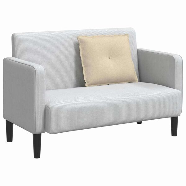 vidaXL Cuscino per Schiena Crema 60 x 19 x 50 cm Tessuto