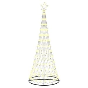 vidaXL Albero di Natale LED Bianco caldo 250 cm Metallo