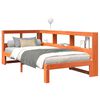 vidaXL Letto Libreria senza Materasso Marrone Cera 90x200 cm in Pino