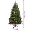 vidaXL Albero di Natale artificiale Verde 210 cm PVC e Metallo