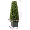 vidaXL Albero di Eucalipto Artificiale Verde 27 x 27 x 90 cm Plastica