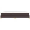 vidaXL Letto a molle con materasso Marrone Scuro 200 x 200 cm Tessuto