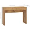 vidaXL Tavolo Consolle 100x35x75 cm in Legno Massello di Teak