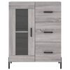 vidaXL Credenza Grigio Sonoma 69,5x34x180 cm in Legno Multistrato