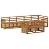 vidaXL Set divani Legno di Acacia Massello