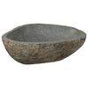 vidaXL Basin in pietra fluviale Grigio chiaro 52 x 40 x 15 cm
