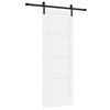 vidaXL Porta scorrevole 78 x 211 cm Legno ingegnerizzato Bianco e Nero