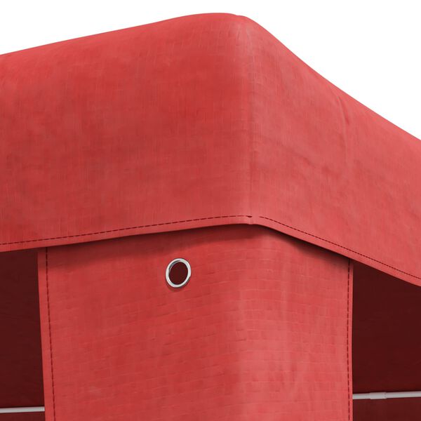 vidaXL Tenda Party Rosso 600 x 300 x 255 cm PE e Acciaio