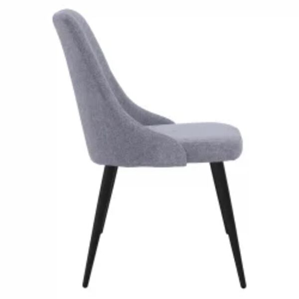 vidaXL Sedie da Pranzo 4 pz Grigio Chiaro in Tessuto