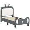 vidaXL Struttura letto per bambini con testata Grigio chiaro