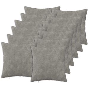 vidaXL Cuscino 12 pz HEERLEN Grigio Chiaro 40 x 40 cm