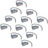 vidaXL Lampade da Incasso a LED 12 pz per Scale 44x111x56 mm