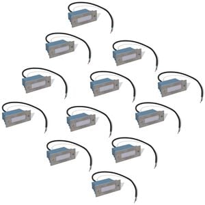 vidaXL Lampade da Incasso a LED 12 pz per Scale 44x111x56 mm