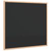 vidaXL Lavagna con cornice in legno massello di pino nera 60x55 cm