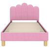 vidaXL Struttura letto per bambini con testata Rosa 80 x 160 cm