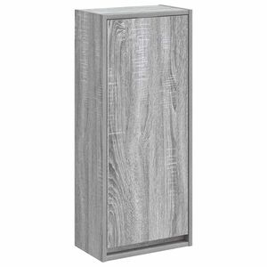 vidaXL Mobile lavabo da parete Sonoma grigio 35 x 20 x 81 cm