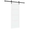 vidaXL Porta scorrevole ORKDAL Bianco 78 x 202 cm Pino massello