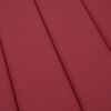 vidaXL Cuscino per Lettino Rosso Vino 200x70x3 cm in Tessuto Oxford