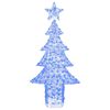 vidaXL Albero di Natale con 240 LED Blu 180 cm Acrilico