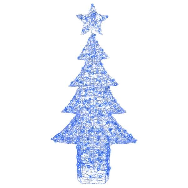 vidaXL Albero di Natale con 240 LED Blu 180 cm Acrilico