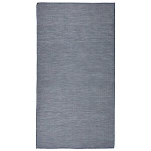 vidaXL Tappeto da Esterni a Tessitura Piatta 80x150 cm Blu