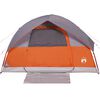 vidaXL Tenda Familiare a Cupola 6 Persone Arancione Impermeabile