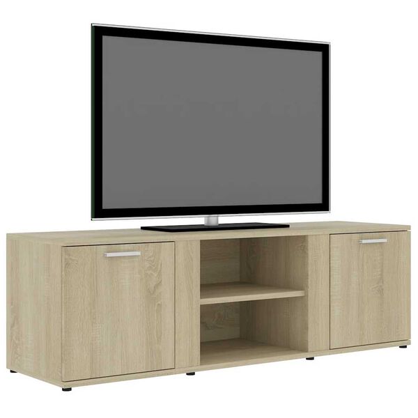 vidaXL Mobile Porta TV Rovere Sonoma 120x34x37 cm in Legno Multistrato