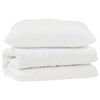 vidaXL Set di Piumoni con cuscino 2 pz Bianco Microfibra