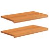 vidaXL Soglie per finestre 2 pz Marrone Chiaro 70 x 40 x 2 cm
