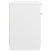 vidaXL Scrivania con Mobile Laterale Bianco in Legno Multistrato