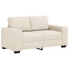 vidaXL Divano a 2 Posti Beige 160 cm Tessuto misto lino