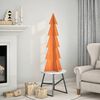 vidaXL Albero di Natale Marrone Cera 112 cm in Legno Massello di Pino
