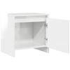 vidaXL Comodini 2 pz Bianco Lucido 45x34x44,5 cm in Truciolato