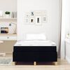 vidaXL Struttura del letto con materasso Nero 120 x 190 cm Tessuto