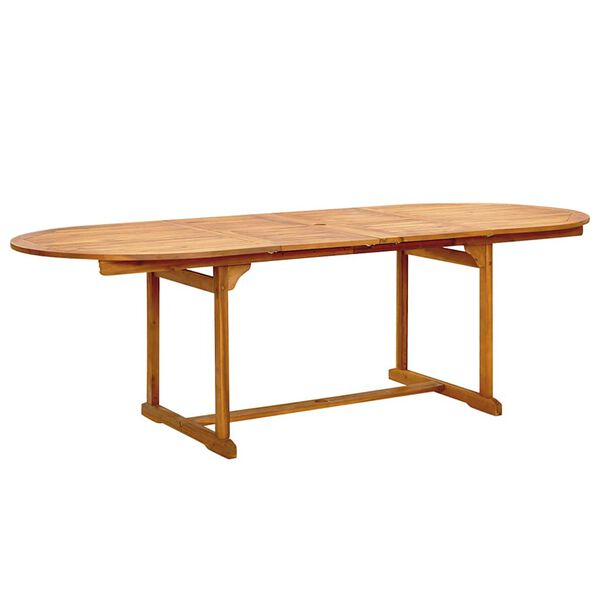vidaXL Set Pranzo da Giardino 9pz Legno Massello di Acacia e Textilene