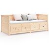 vidaXL Dormeuse senza Materasso 75x190 cm in Legno Massello di Pino