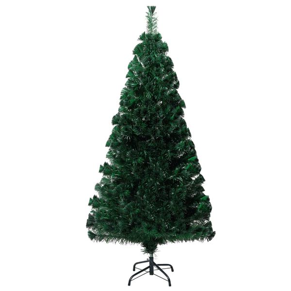vidaXL Albero di Natale con Supporto Verde 150 cm in Fibra Ottica