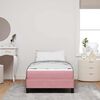 vidaXL Letto a molle con materasso Rosa 100 x 200 cm Tessuto