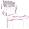 vidaXL Set da Pranzo da Giardino con Cuscini 5 pz Polyrattan Vetro